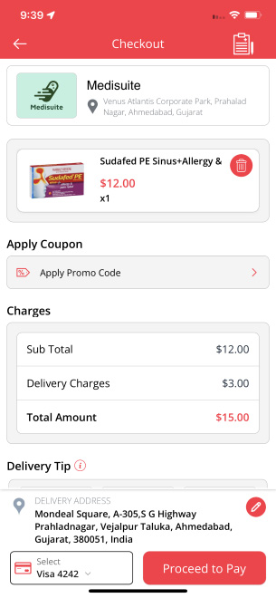 edit cart and checkout