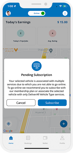 pending subscription