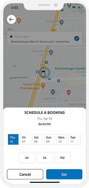 scheduled your ride
