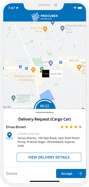 Provider accept or decline request