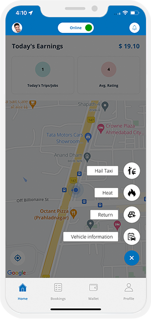 Select booking location