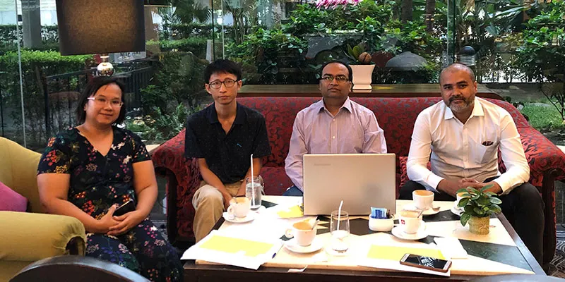 V3Cube team on a business expansion trip in Laos