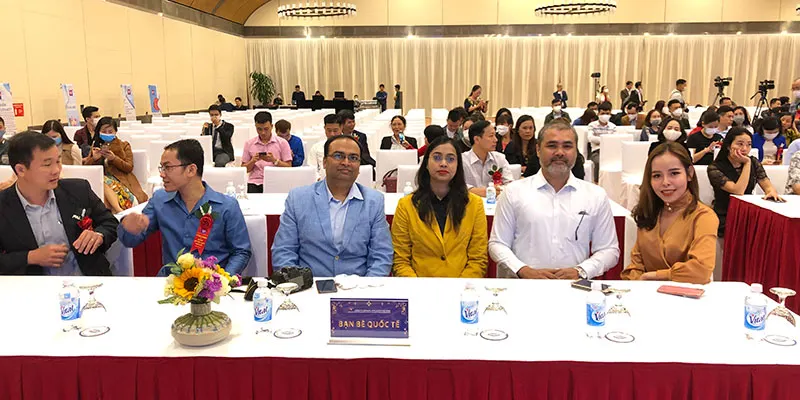 V3Cube team attending meetings in Hanoi, Vietnam