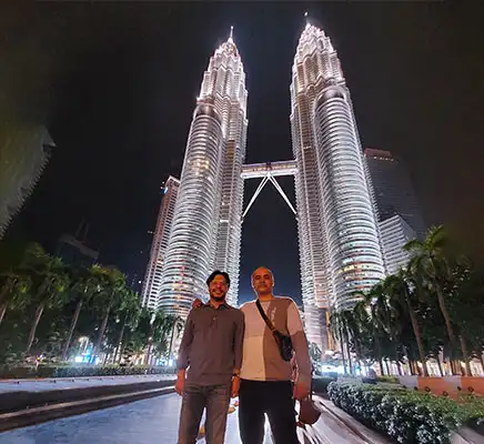V3Cube team on a business expansion trip in Malaysia