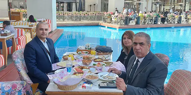 V3Cube team attending business events in Cairo, Egypt