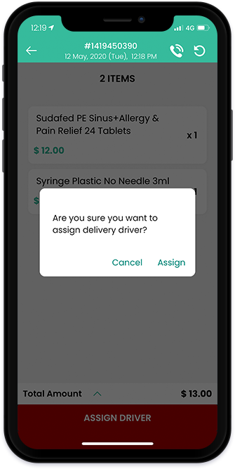 assign driver