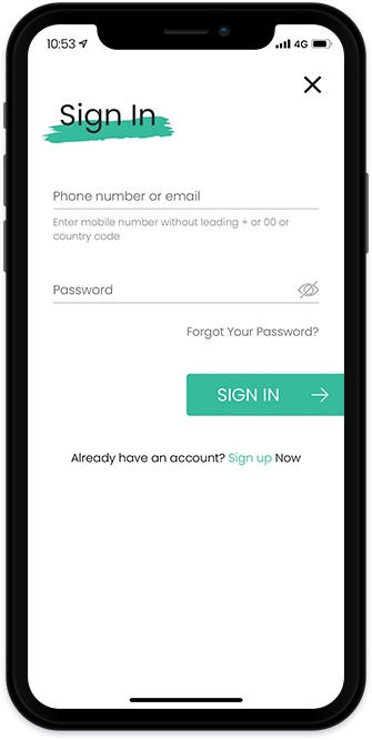 Application login and registration