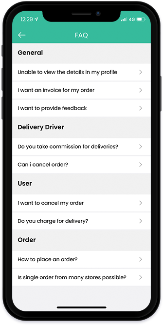 help when issues with delivery
