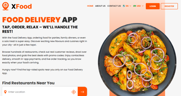 pizza delivery app development