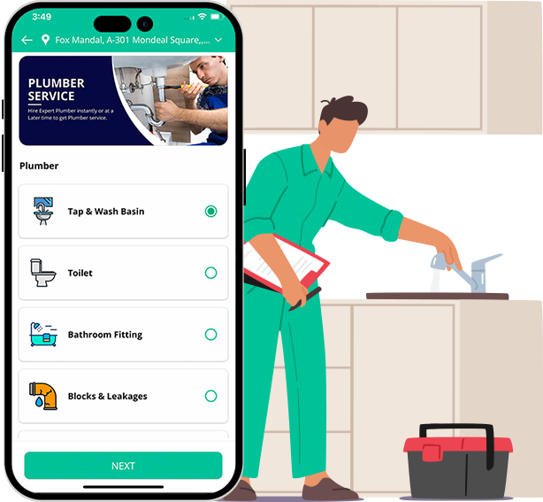 plumber booking app