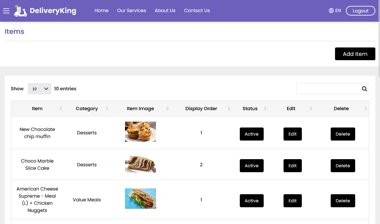 add items
