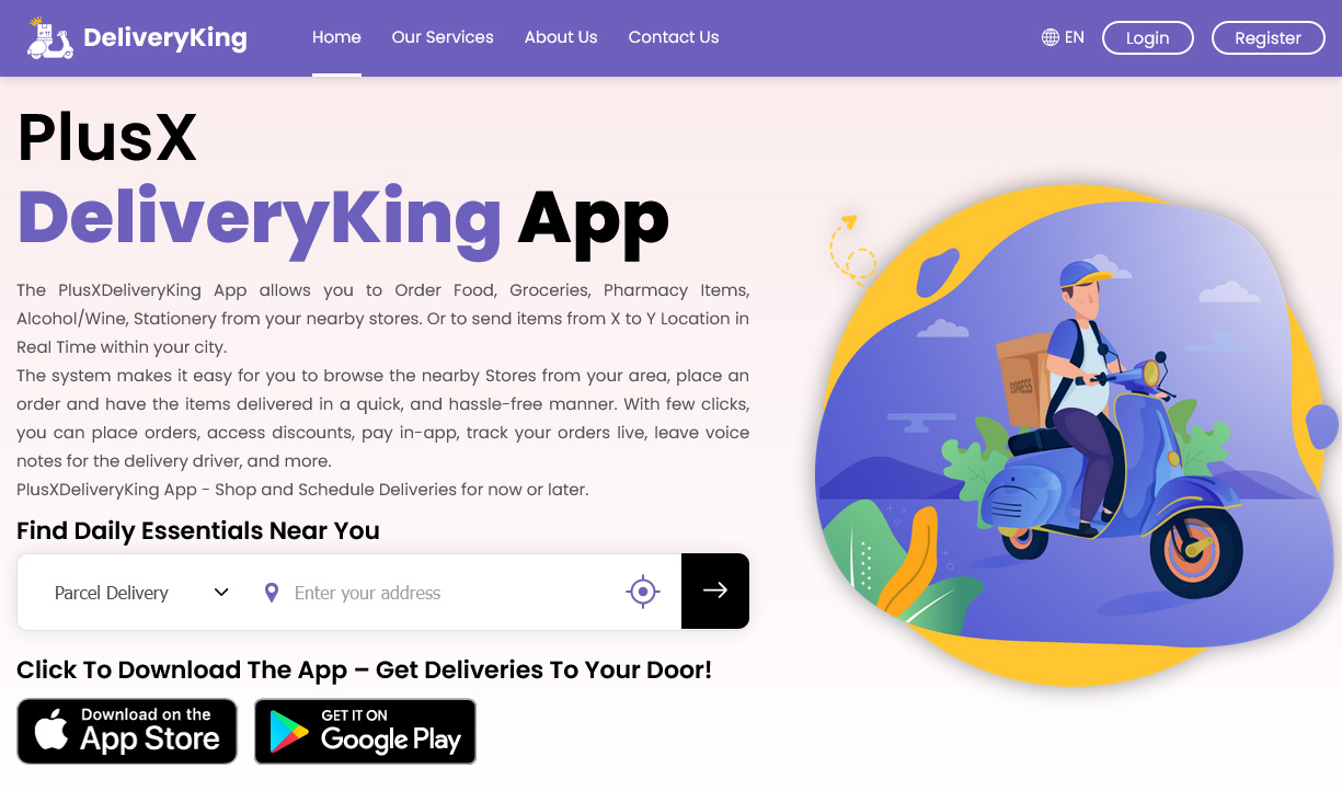 home page