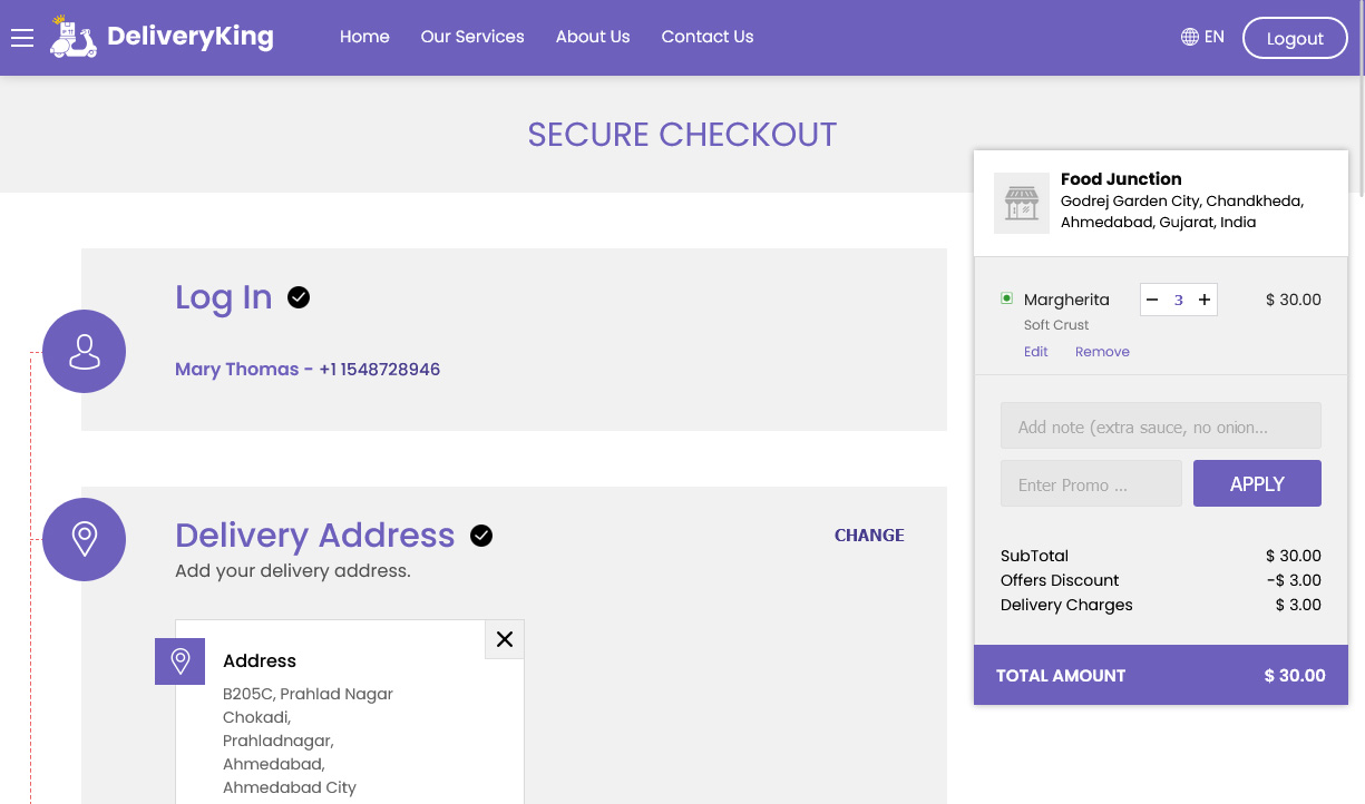 secure checkout