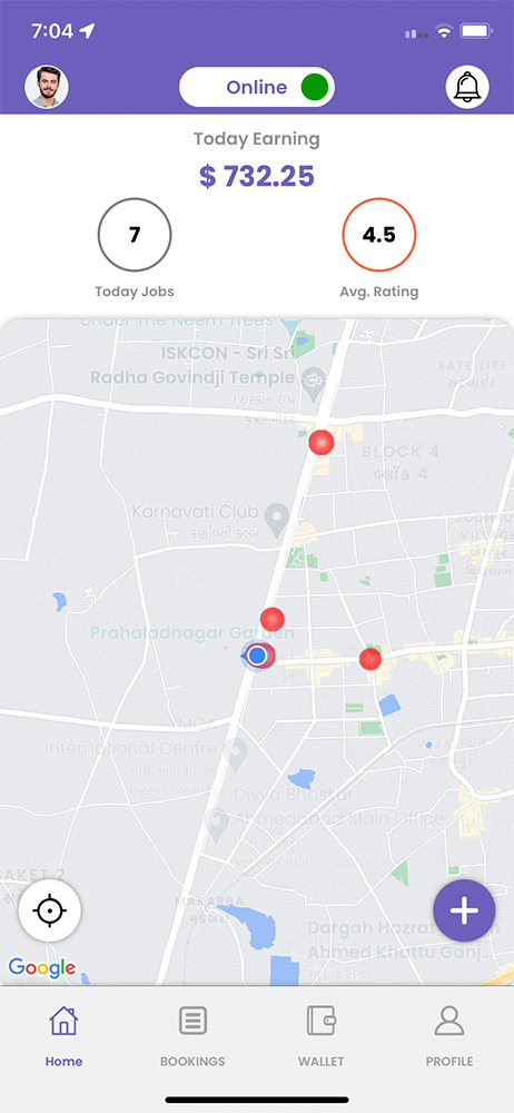 delivery driver app
