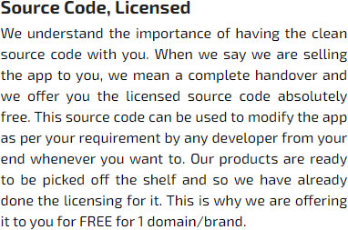 licensed source code