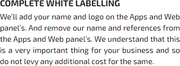 white labelling