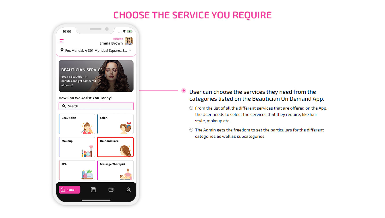 Choose service