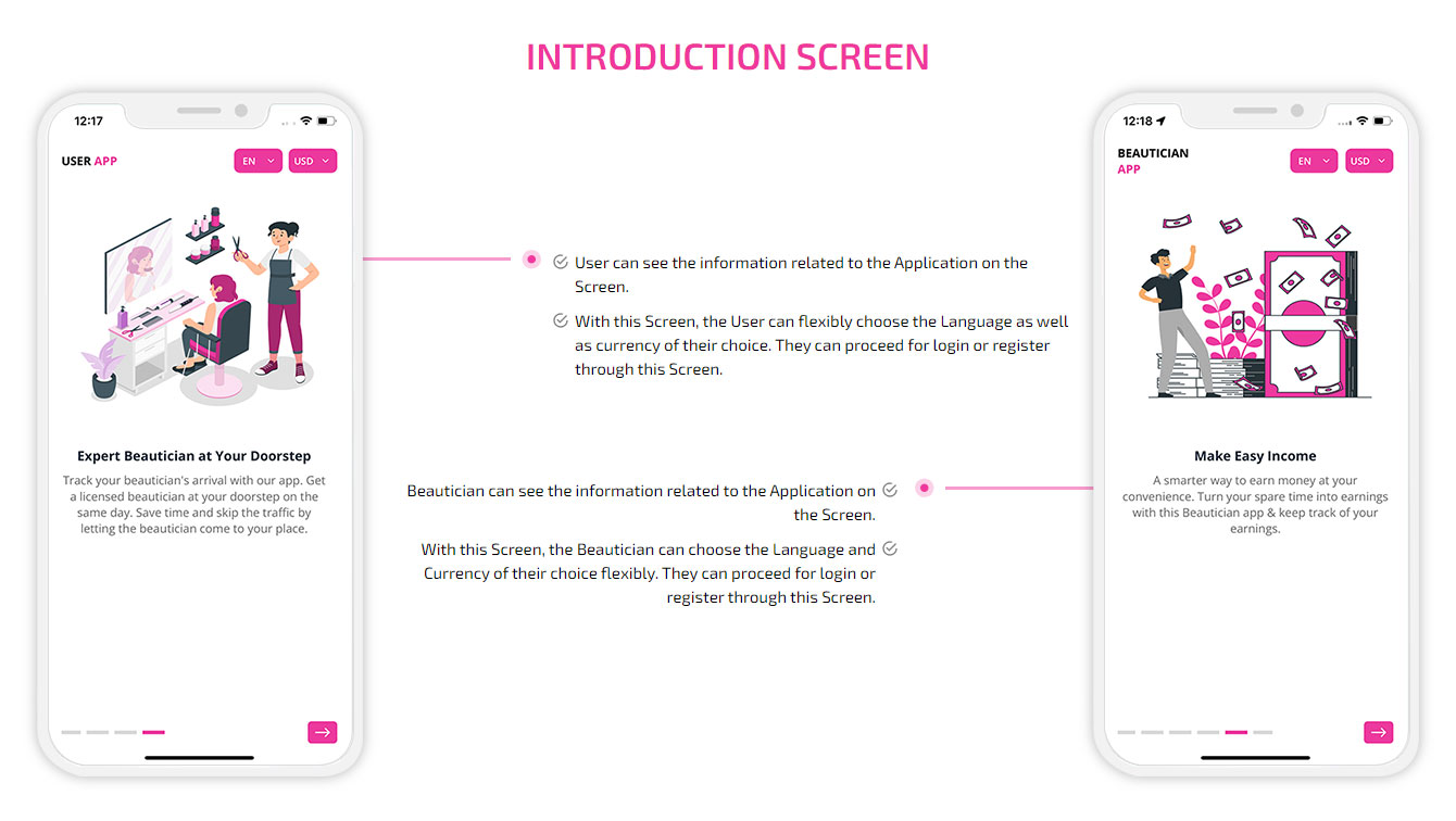 app Introduction Screen