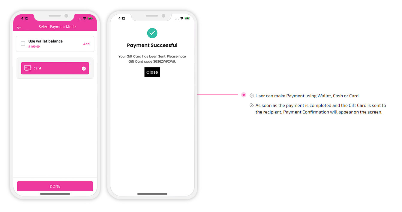 Select Payment Mode