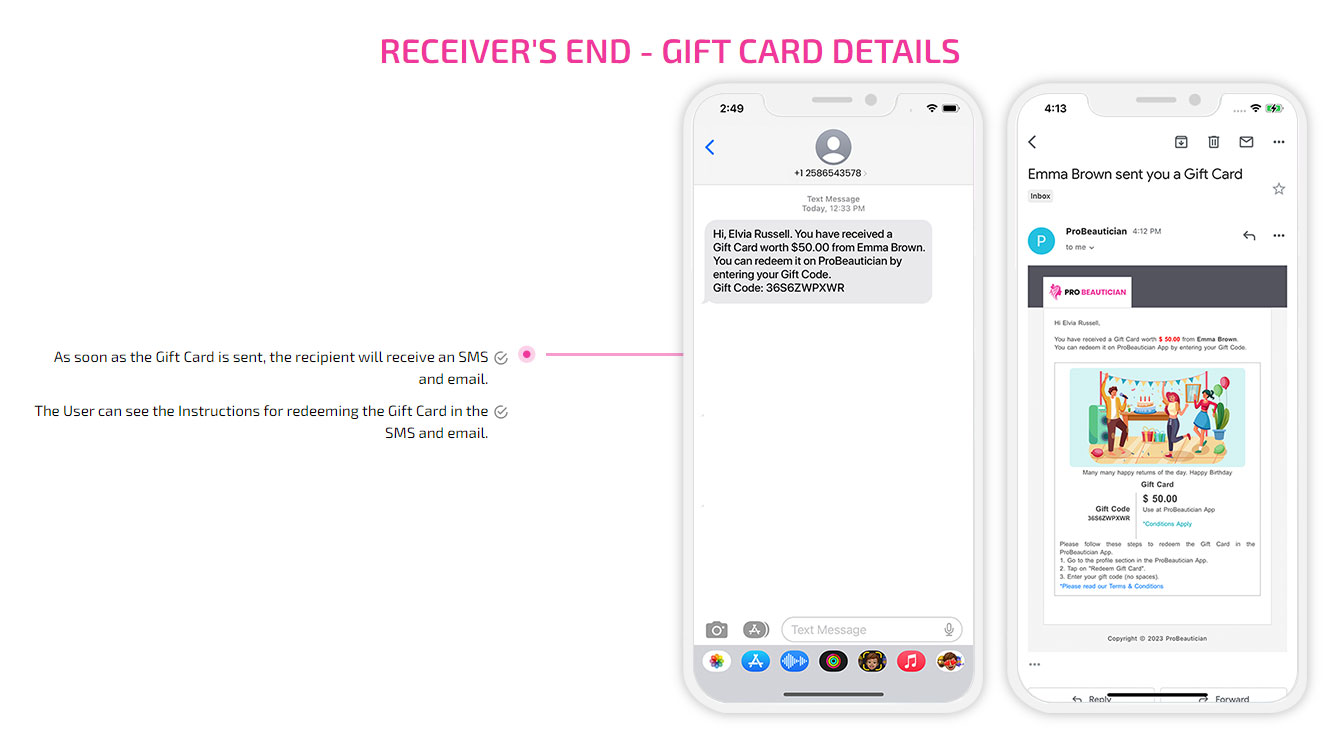 Gift Card Details