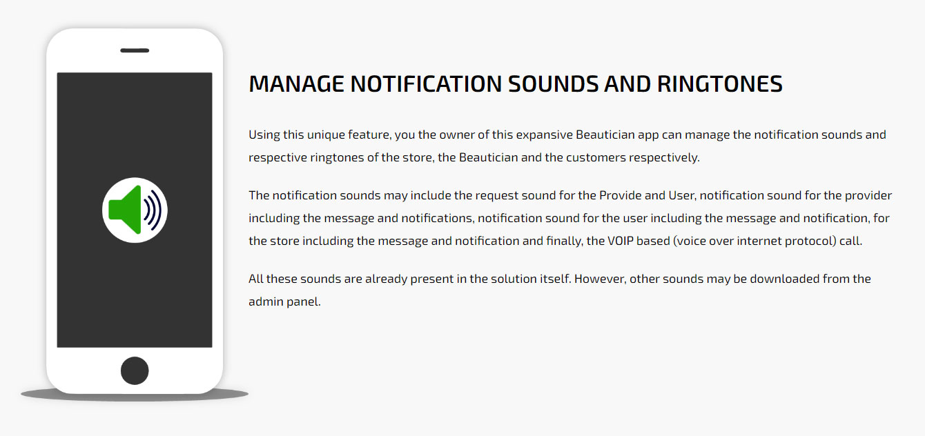 Manage Notification and Ringtones