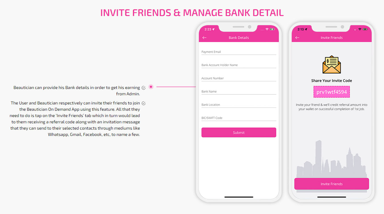 Manage Bank Details