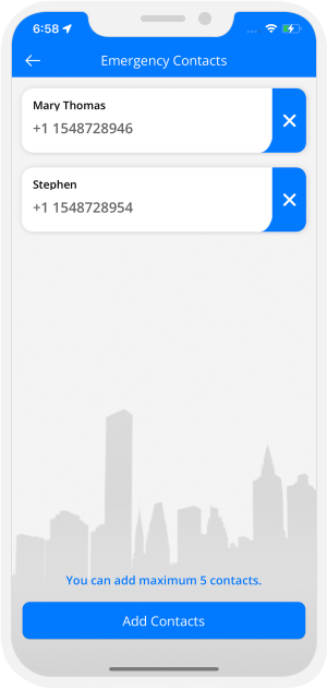 Add emergency contact