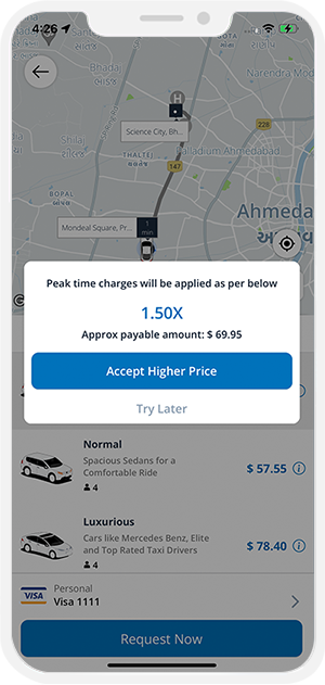 perk time extra charge