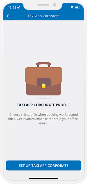 taxi app corporate profile