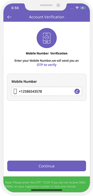 mobile numebr verification