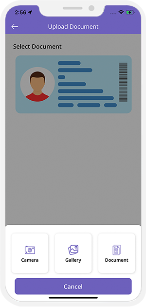 Service providers upload ID documents from panel
