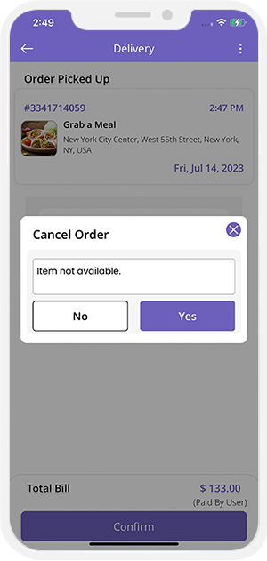 Order Cancellation