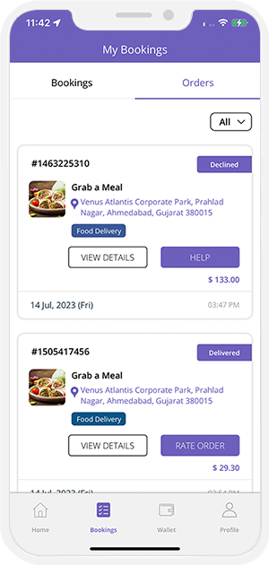 user rate & review to restaurant & driver