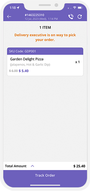 Restaurant/Store get notification for driver accept order