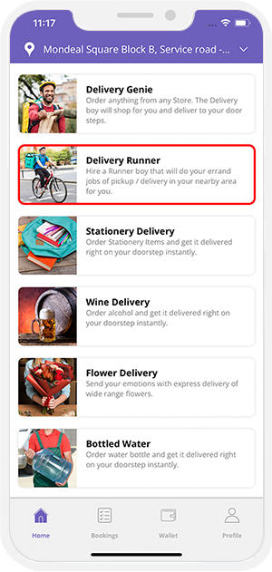 delivery runner