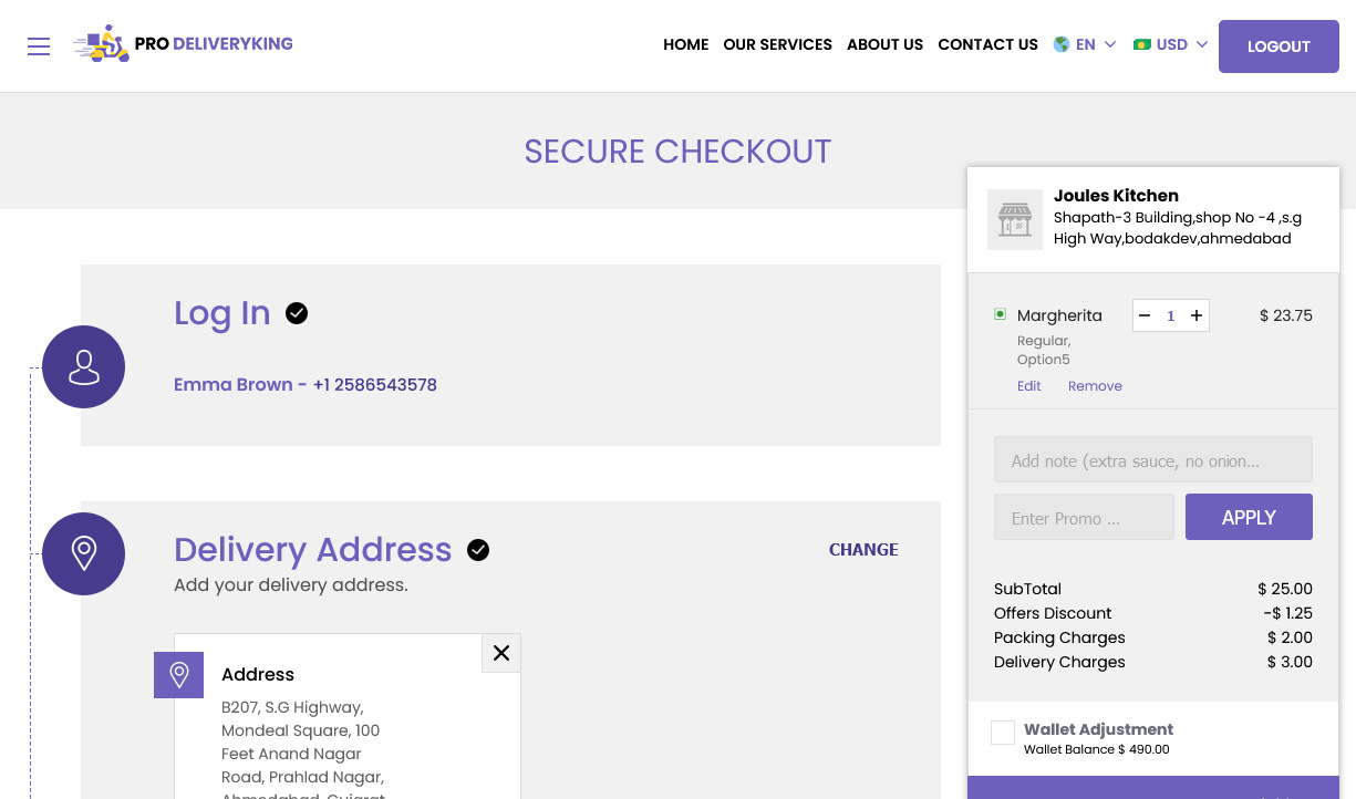 secure checkout