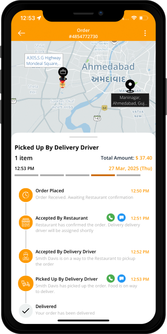 user see the status of the driver