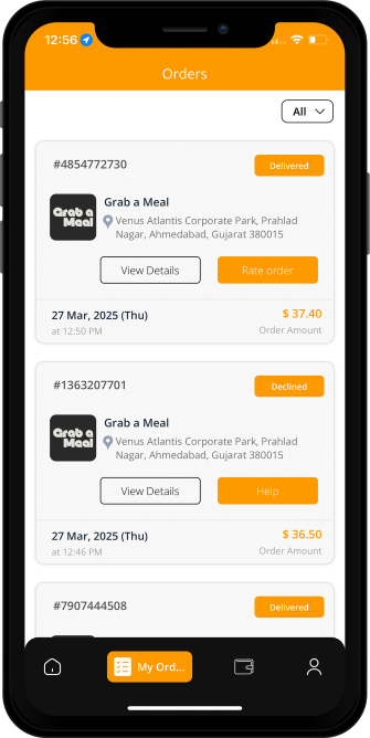 user rate & review to restaurant & driver