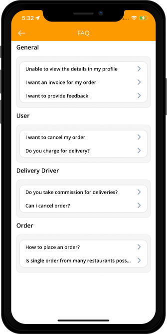 help when issues with delivery