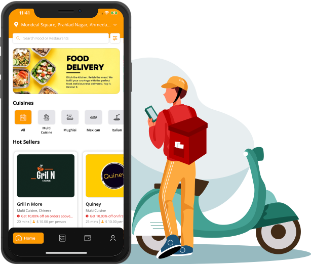 how food delivery app work?
