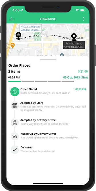 user track the order