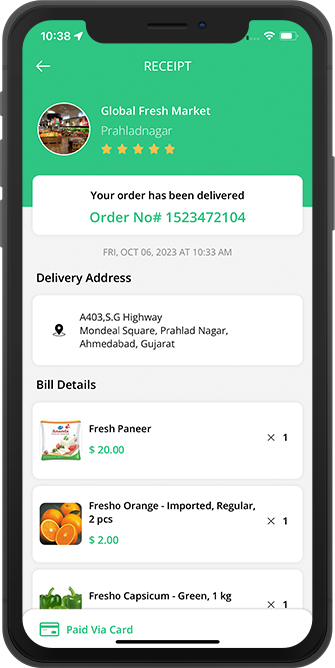 driver see details of address, earning , order