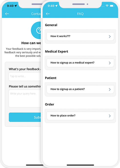 Driver login and registration screen