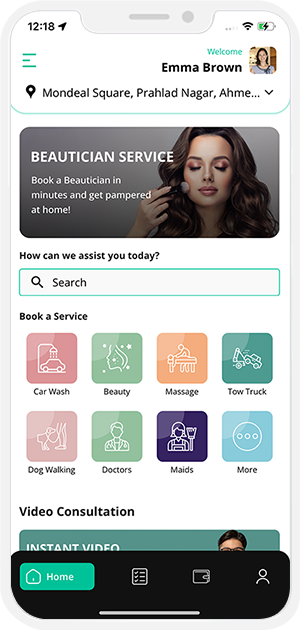 choose service categories