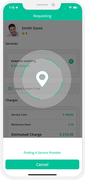 Select booking location