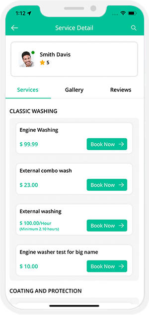 choose service categories