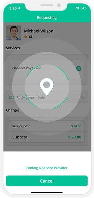 Select booking location