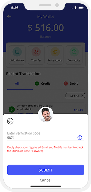 wallet verification code