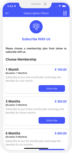 Subscription Plan