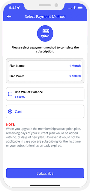 Select Payment Method